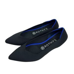 Rothy's Black Point Toe Flats